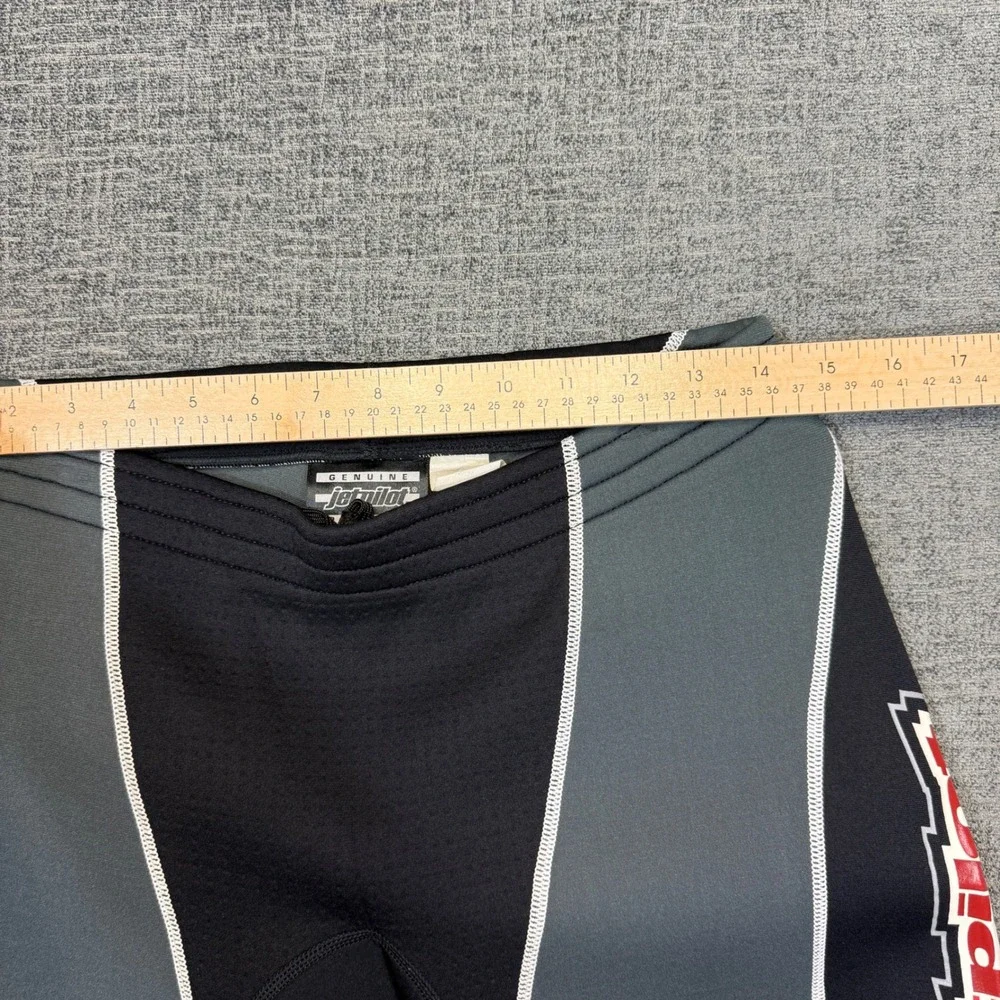 Vtg Jet Pilot Mens L Black Gray Freeride Neoprene Shorts Water Sports Jet Ski